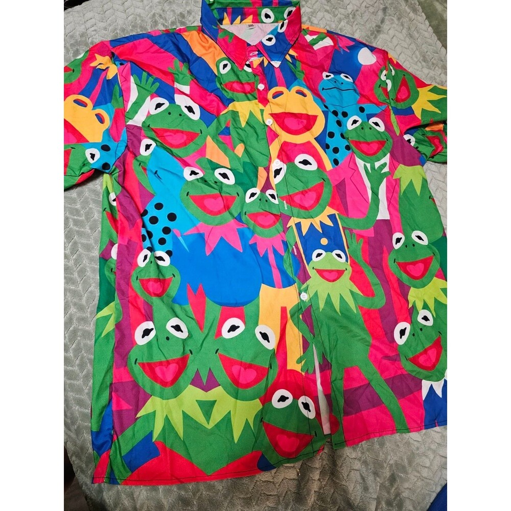 Kermit The Frog Muppets Hawaiian Shirt 3XL